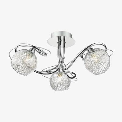 Pagazzi Rehan 3 Light Ceiling Light Polished Chrome