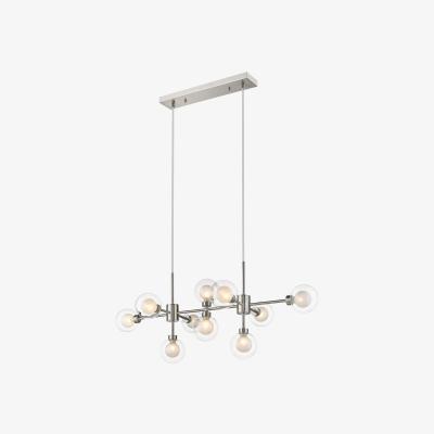 Pagazzi Natali 10 Light Satin Nickel Ceiling Pendant