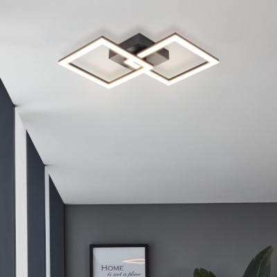 Pagazzi Huerta 2 Light Black LED Flush Ceiling Light