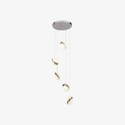 Pagazzi Whitney 5 Light Polished Chrome Ceiling Pendant