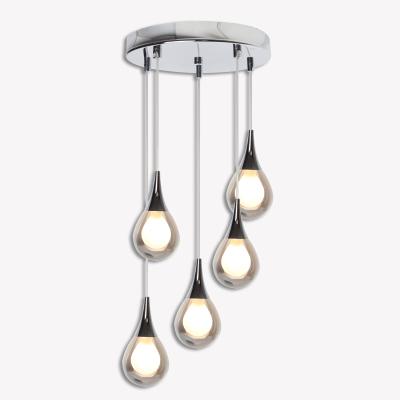 Pagazzi Avita Cluster Glass and Chrome Pendant Ceiling Light