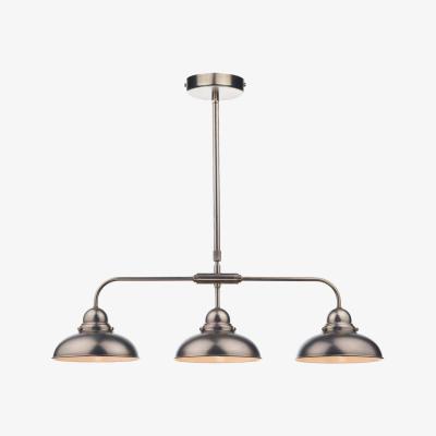 Pagazzi Dynamo 3 Light Ceiling Light Antique Chrome