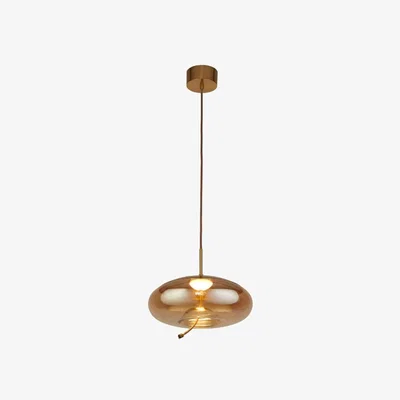 Pagazzi Lisbon LED Satin Brass Small Ceiling Pendant