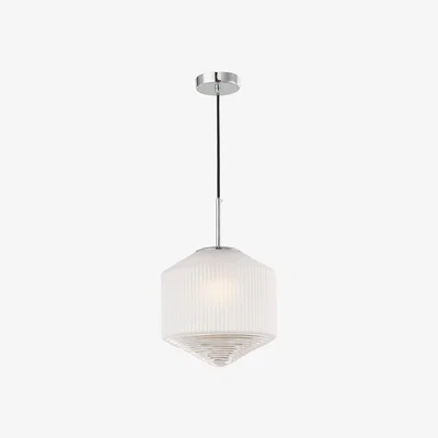 Pagazzi Nisha Polished Chrome Pendant Ceiling Light  |