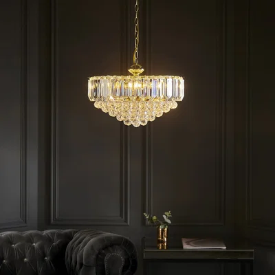 Pagazzi Fargo 6 Light Brass Pendant