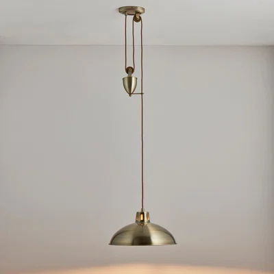 Pagazzi Polka Rise & Fall Pendant Antique Brass