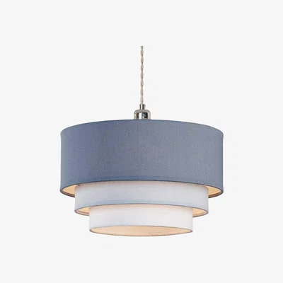 Pagazzi 3-Tier Pendant Light Shade Denim Blue