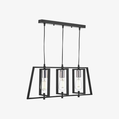Pagazzi Dax 3 Light Ceiling Bar Black