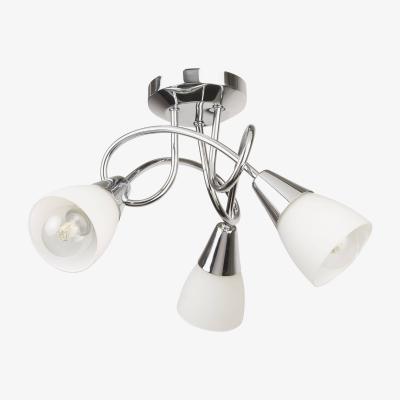 Pagazzi Bronx Semi-Flush Ceiling Light Polished Chrome