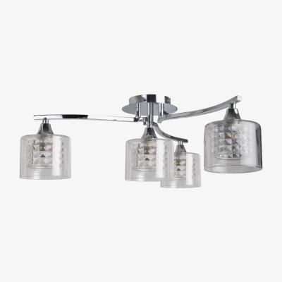 Pagazzi Jilieane Satin Nickel 4 Light Semi Flush Ceiling Light