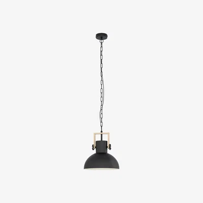 Pagazzi Lubenham 1 Light Black Ceiling Light