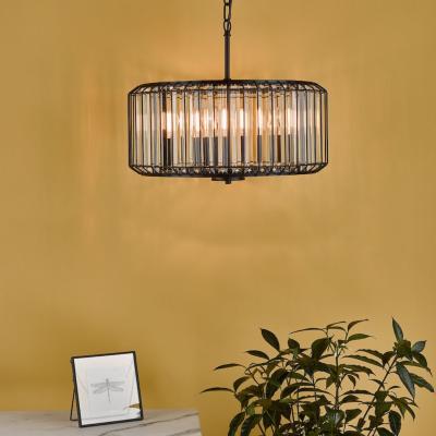 Pagazzi Naeva 4 Light Pendant Black Crystal