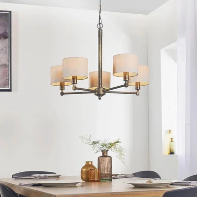 Pagazzi Indara 5-Light Bronze Chandelier Ceiling Pendant