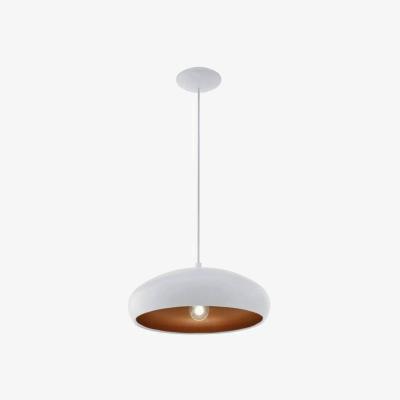 Pagazzi Eglo Mogano White and Copper Ceiling Pendant Light