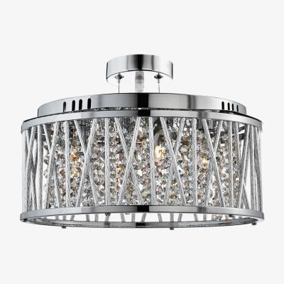 Pagazzi Searchlight Elise 5 Light Ceiling Light Polished Chrome