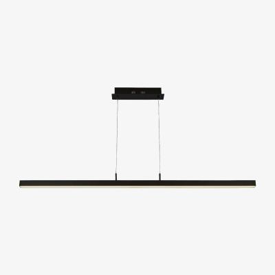 Pagazzi Tribeca Matte Black LED Linear Ceiling Pendant