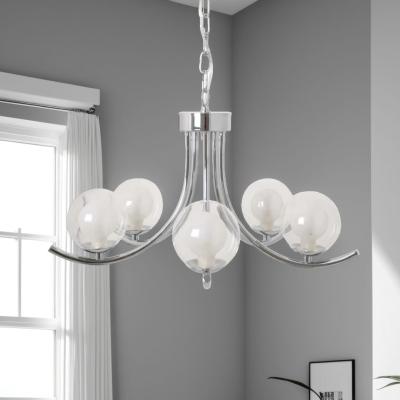 Pagazzi Jimena 5 Light Polished Chrome Pendant Ceiling Light
