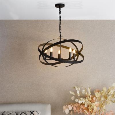 Pagazzi Nitya 5 Light Matte Black Pendant Ceiling Light