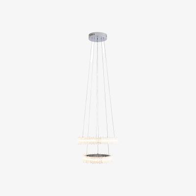 Pagazzi Ana LED Chrome Tiered Pendant