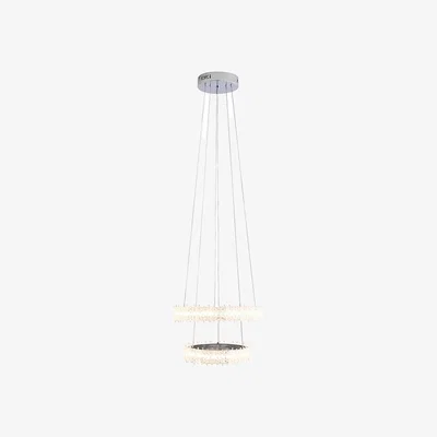 Pagazzi Ana LED Chrome Tiered Pendant