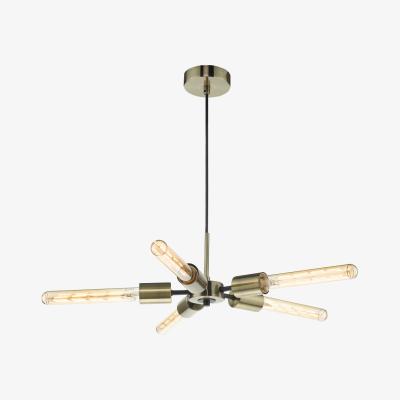 Pagazzi Onika 5 Light Antique Brass Pendant Ceiling Light