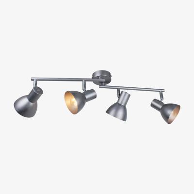 Pagazzi Idris Brushed Pewter 4 Light Spotlight Ceiling Bar