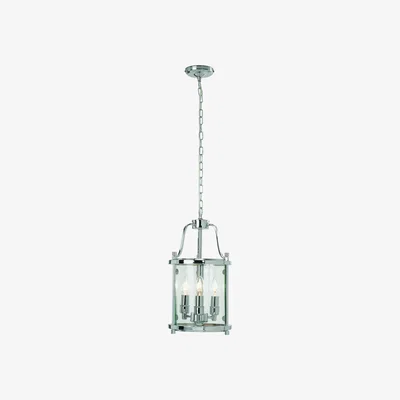 Pagazzi Syble Chrome and Glass 55cm Ceiling Light