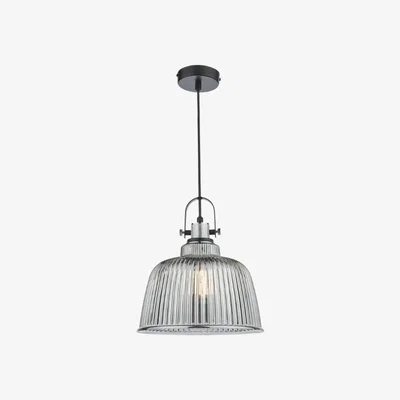 Pagazzi Rhode Smoked Glass Ceiling Pendant