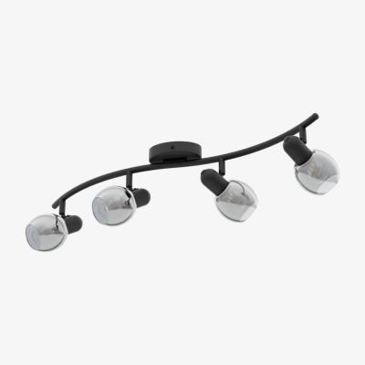 Pagazzi Pollica 4 Light Spotlight Black Ceiling Bar