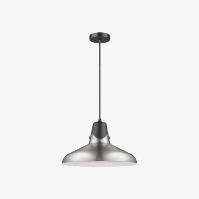 Pagazzi Hesni Satin Nickel & Black Ceiling Pendant