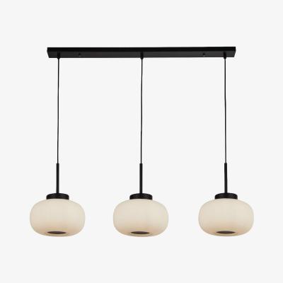 Pagazzi Lumina 3 Light Frosted Glass Bar Pendant Light