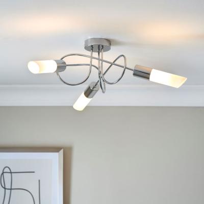 Pagazzi Patras Chrome 3 Light Semi Flush