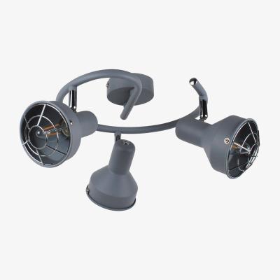 Pagazzi Costello Matt Grey 3 Light Ceiling Spotlight