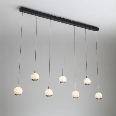 Pagazzi Astrid 7 Light Silver LED Pendant Bar