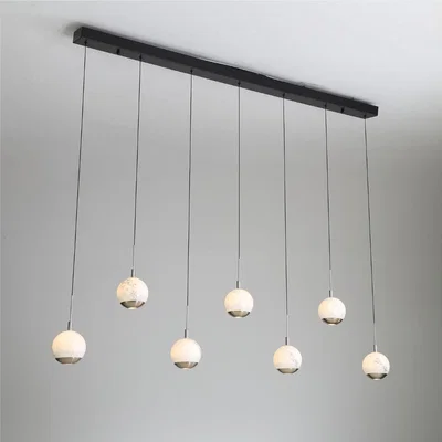 Pagazzi Astrid 7 Light Silver LED Pendant Bar