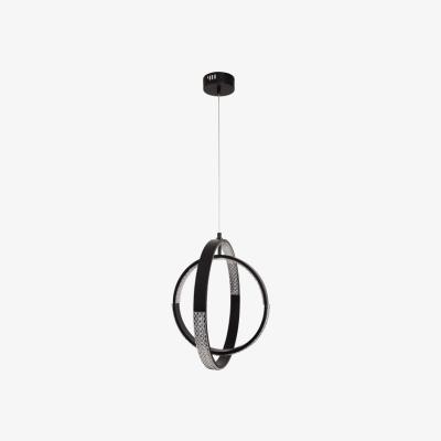 Pagazzi Yaiza Matt Black &amp; Crystal Ceiling Pendant