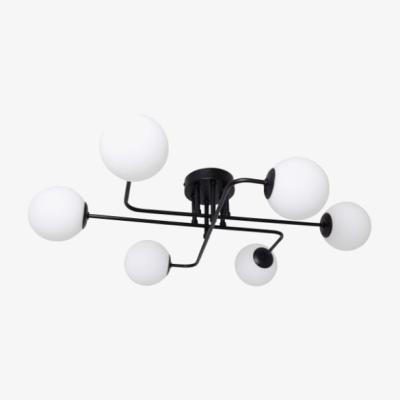 Pagazzi Parola 6 Light Matt Black Ceiling Light