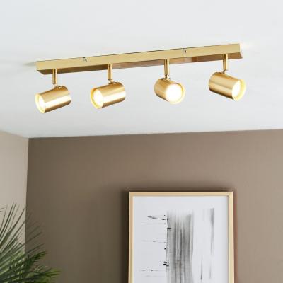 Pagazzi Hereford 4 Light Satin Gold Spotlight Bar