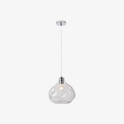 Pagazzi Miles Clear Dimpled Glass Pendant Ceiling Light  Miles Clear Dimpled Glass Pendant Ceiling Light