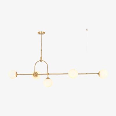 Pagazzi Pilar 5 Light Brass Ceiling Light