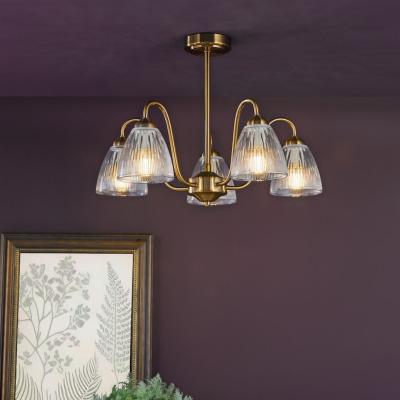 Pagazzi Glynis 5-Light Antique Bronze Semi-Flush Ceiling Light