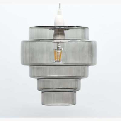 Pagazzi Mira Smoke Glass Easy-Fit Pendant