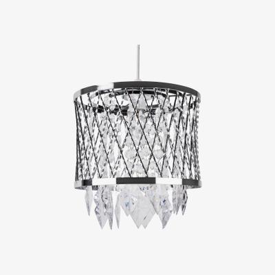 Pagazzi Katerina Diamond Cylinder Pendant Ceiling Shade