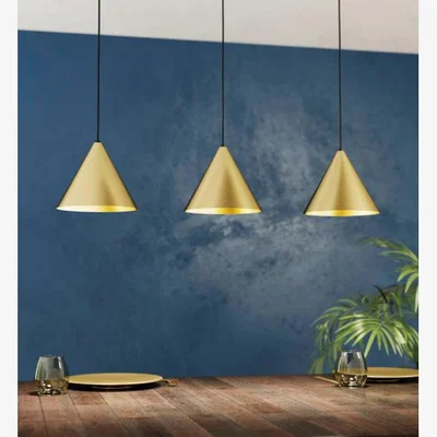 Pagazzi Narices Brass 3 Light Bar Pendant