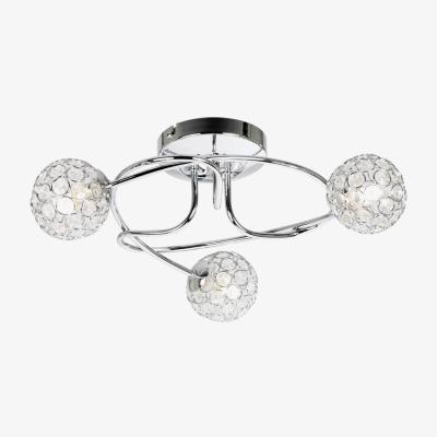 Pagazzi Kumar 3 Light Ceiling Light Chrome