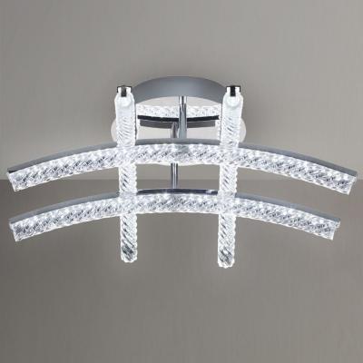 Pagazzi Edgar Crystal LED Semi-Flush Ceiling Light