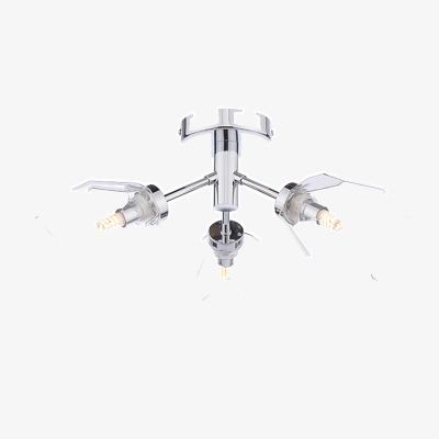 Pagazzi Leonie 3-Light Polished Chrome Semi-Flush Ceiling Light
