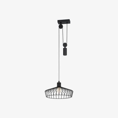 Pagazzi Winkworth 1 Light Black Cage Ceiling Pendant