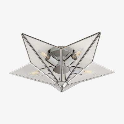 Pagazzi Star 5 Light Flush Fitting Chrome Ceiling Light