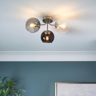 Pagazzi Branco 3 Light Semi-Flush Ceiling Light